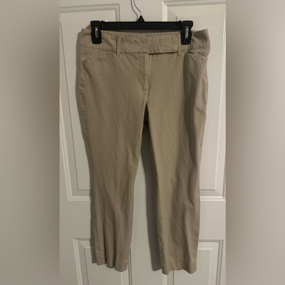 White House Black Market Pants - White House Black Market Beige Ankle Pants
